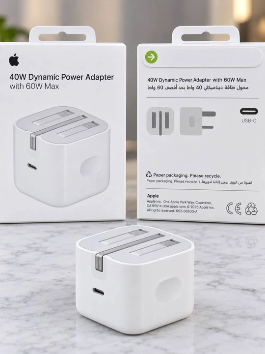 Apple 40W USB-C adapter 60W Max tez zaryad Dubai vilka