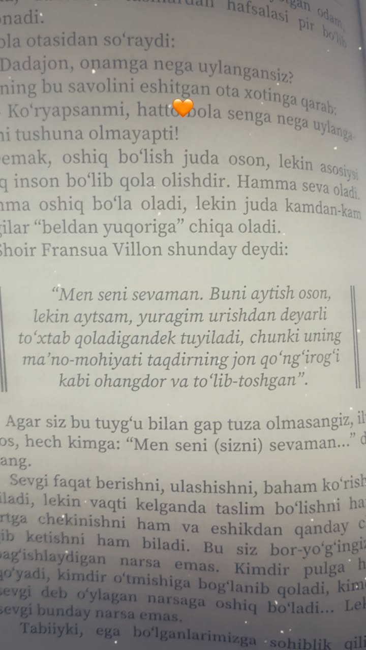 Kitob, Seniki bo'lgan seni topadi