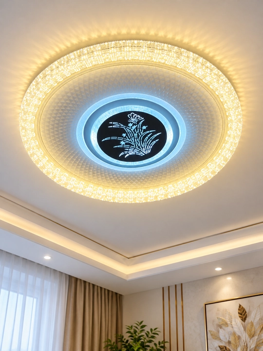 LED Люстра Плафон Светильник Лампа 3 режима освещения для комнаты потолка 96w