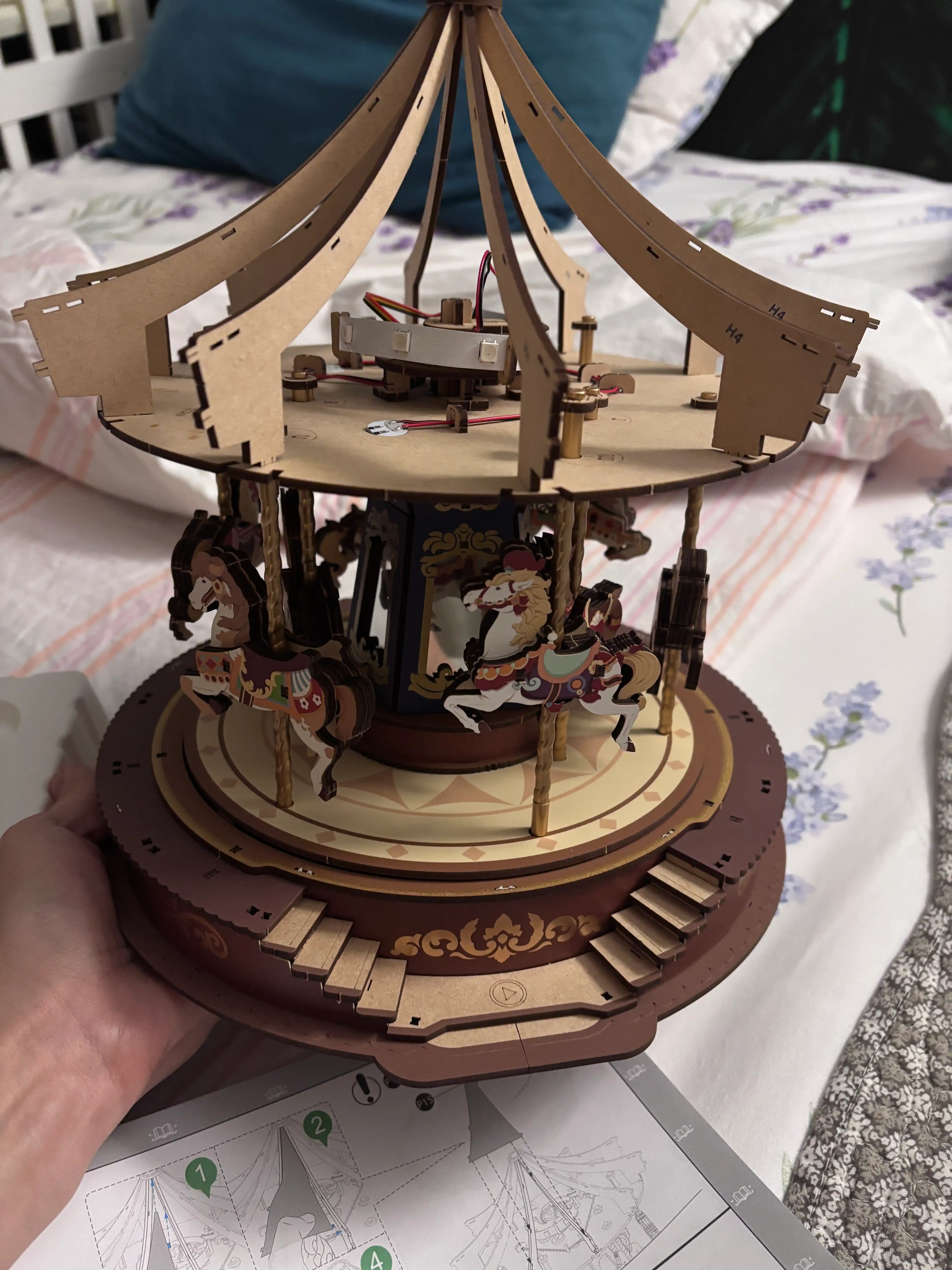 Румбокс Пазл Diy Book Nook 3D, деревянный с лампой