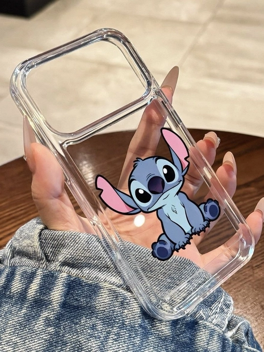 IPhone 15Pro,16Pro,17 Pro uchun "Stich" g‘ilofi, zarbaga chidamli