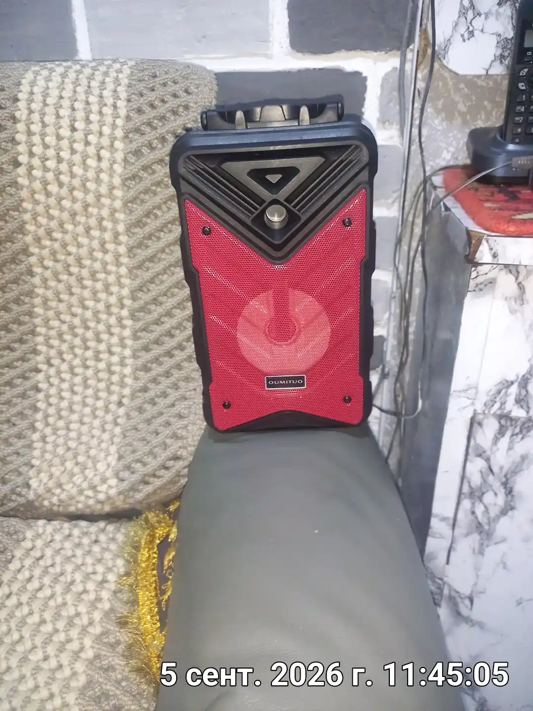 Karaoke kolonka Bluetooth Soonbox S7, FM Radio va simli mikrofoni bilan