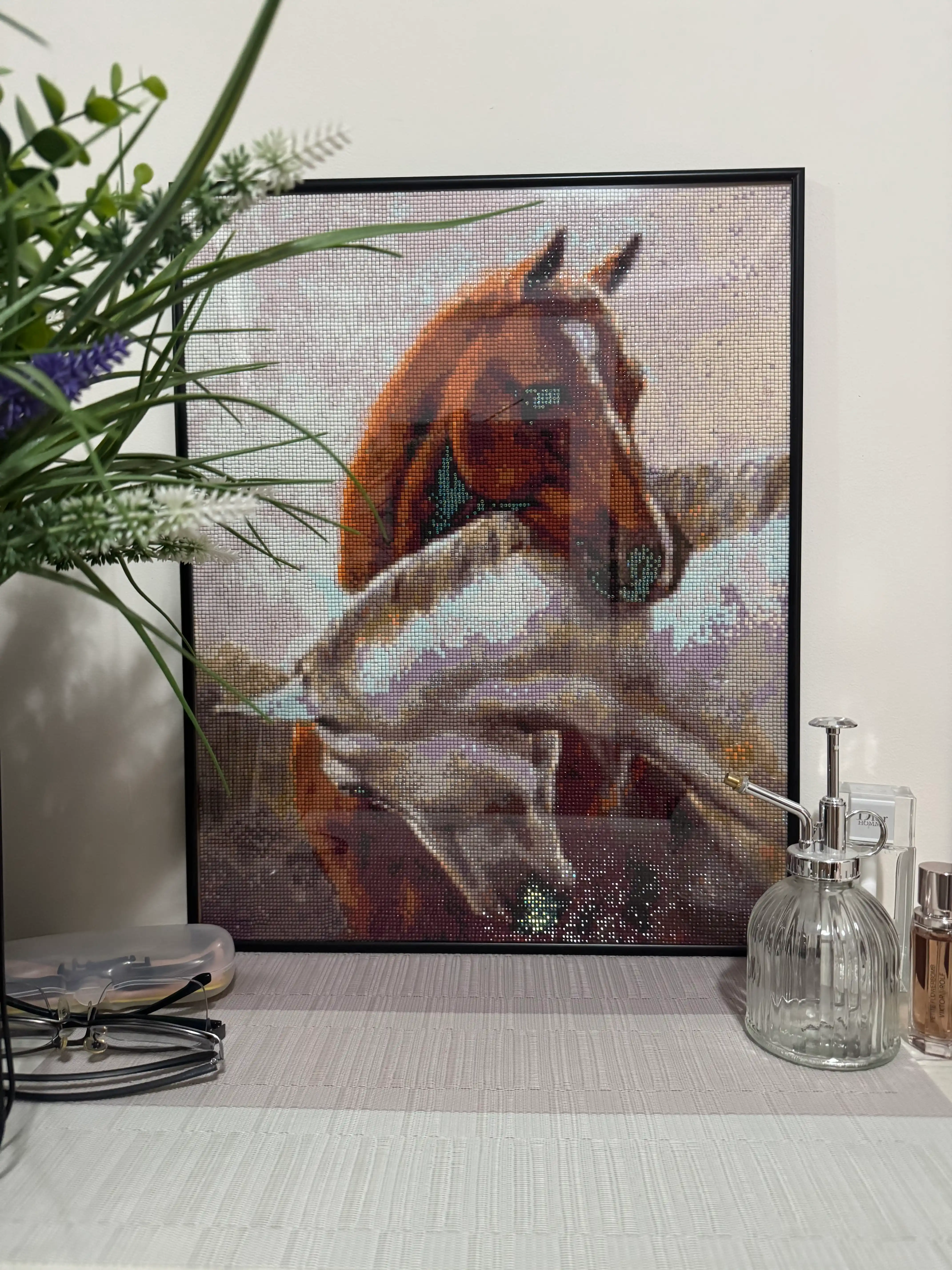 Алмазная мозаика 40×50 см – Животные Картина из страз Полная выкладка DIY