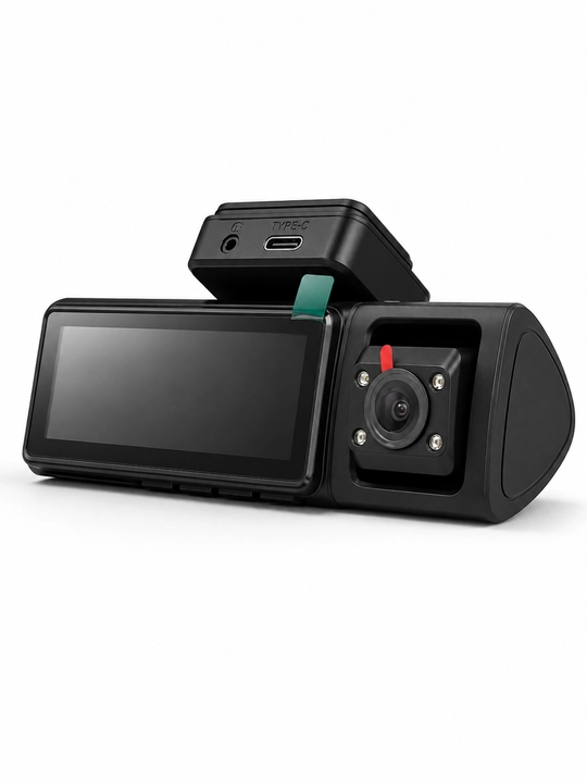 Автомобильный видеорегистратор 4K Dash Cam, 3 камеры, Wi-Fi