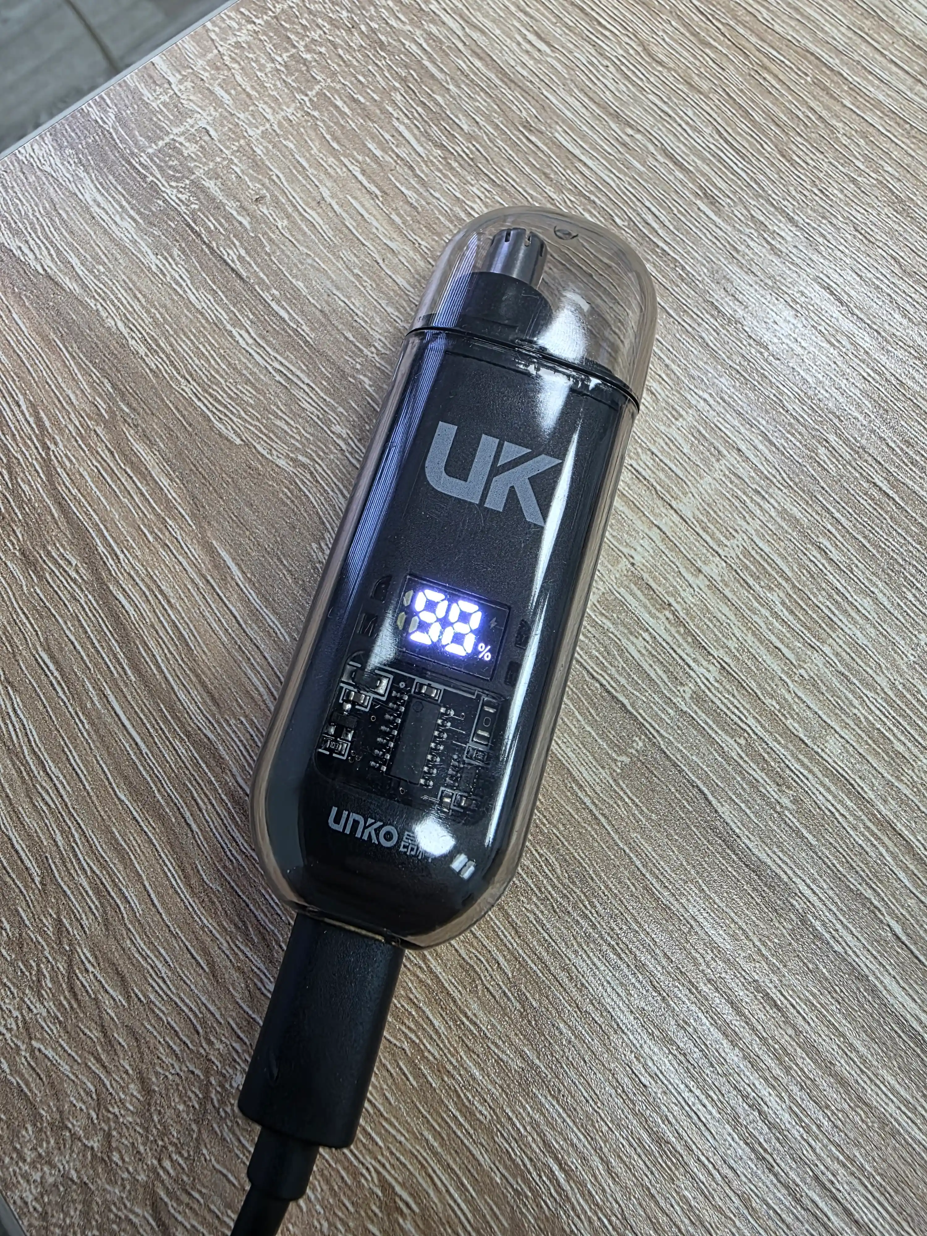 Burun va quloq trimmeri Elektr, LED displeyli, USB zaryadlovchili portativ mini trimmer