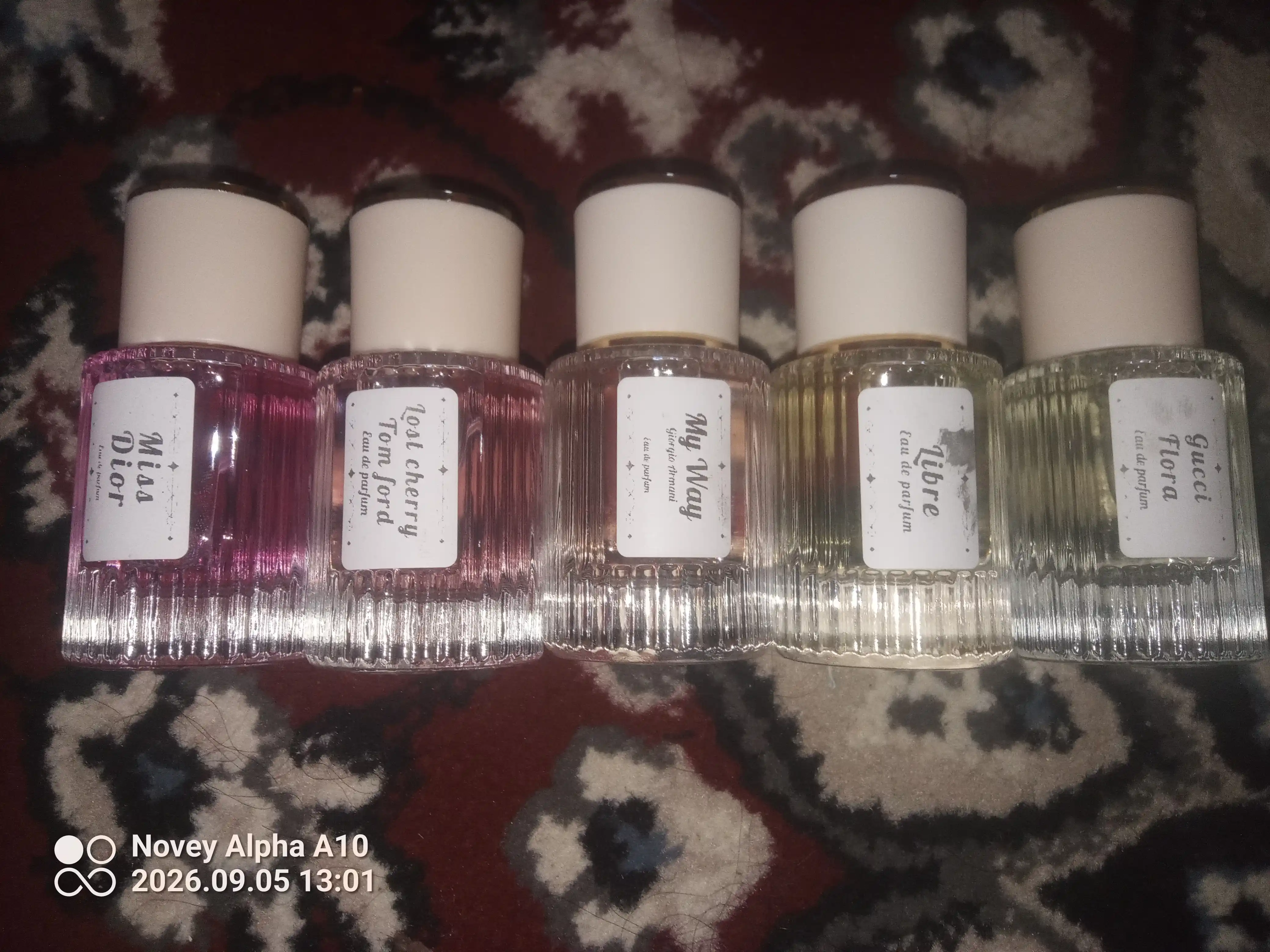 Ayollar uchun atirlar, Libre Lost Cherry, Gucci Flora, Miss Dior, My way, 5 tasi 1 da
