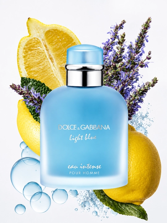 Dolce & Gabbana Light Blue Eau Intense Pour Homme — erkaklar uchun jozibali atir