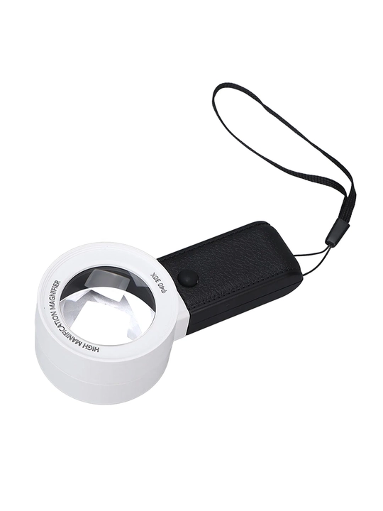 LED va UB-yorug‘lik bilan jihozlangan 30X zargarlik lupasi, optik linzasi 40 mm