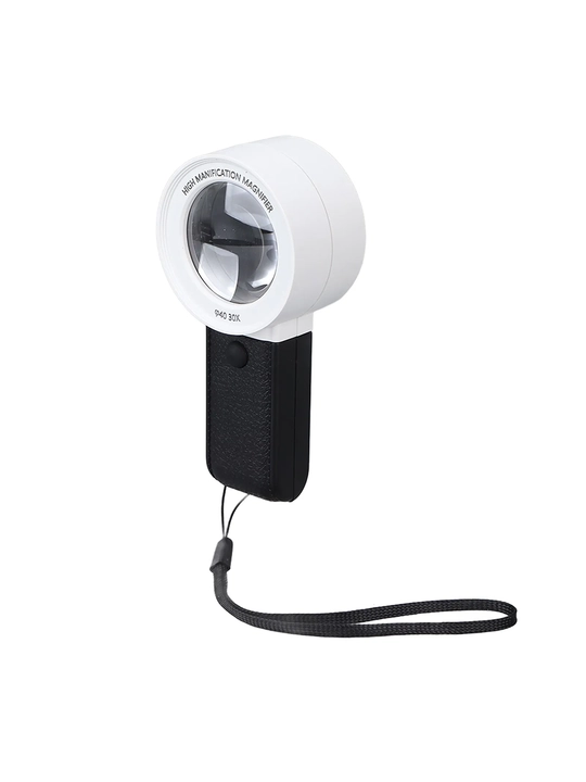 LED va UB-yorug‘lik bilan jihozlangan 30X zargarlik lupasi, optik linzasi 40 mm