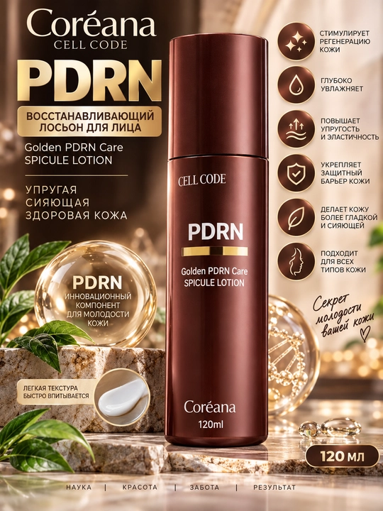 Набор для ухода за кожей с PDRN Coreana Cell Code