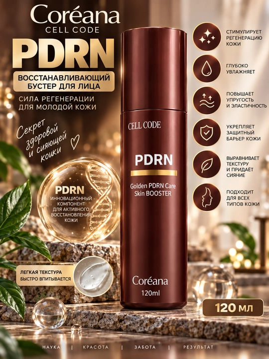 Набор для ухода за кожей с PDRN Coreana Cell Code