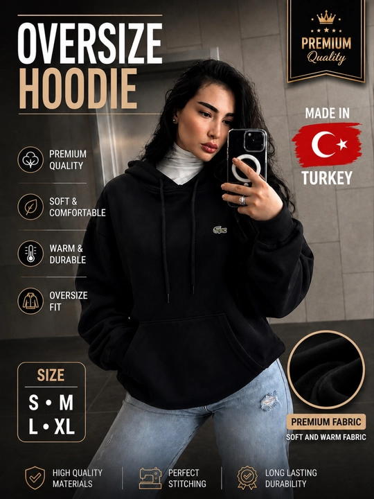 Oversize Hoodie — толстовка на осень и зиму - 