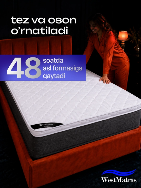 Topper Magic Memory WestMatras – matras uchun qoplama namatrasnik (7 sm)
