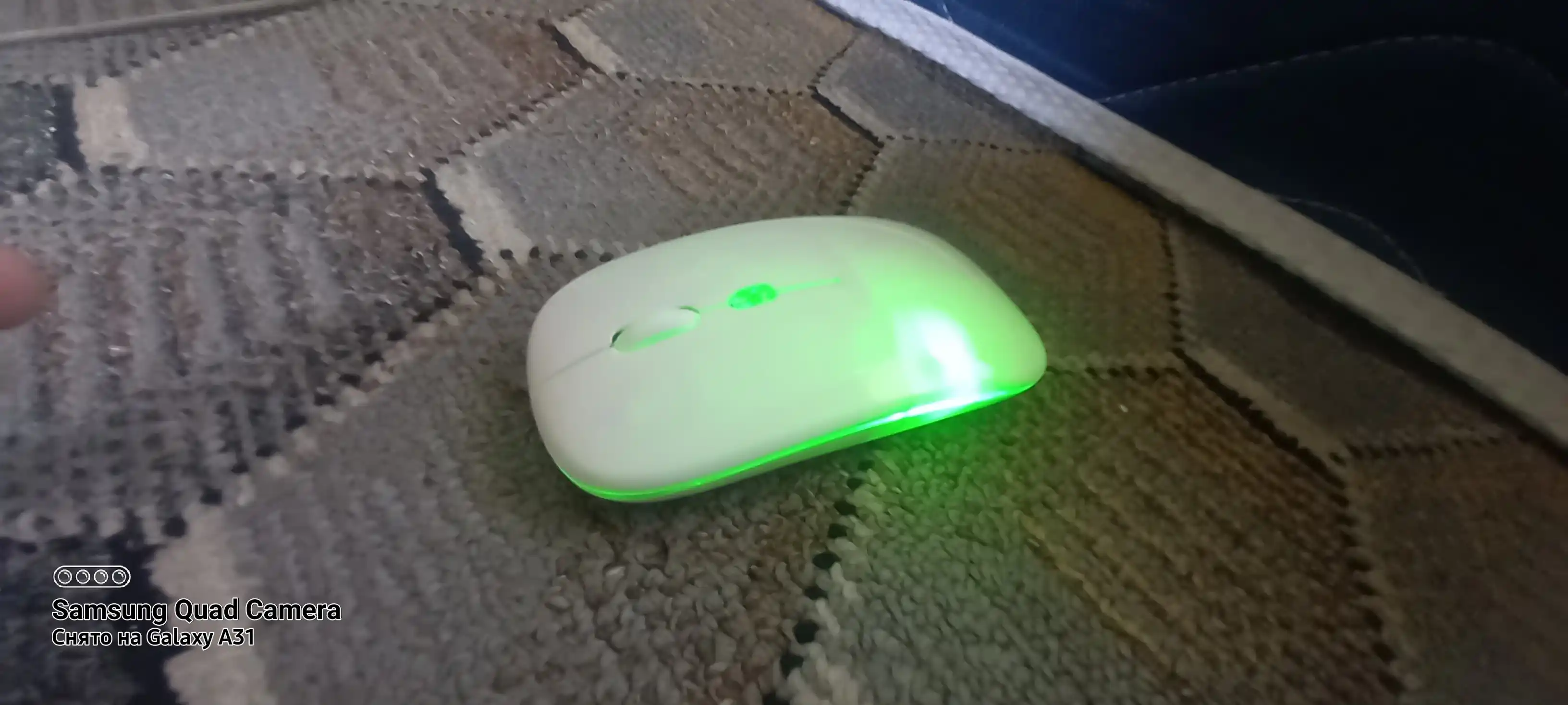 Imsiz sichqoncha Bluetooth +2.4G RGB jim ishlaydigan Type-C noutbuk kompyuter Mac uchun