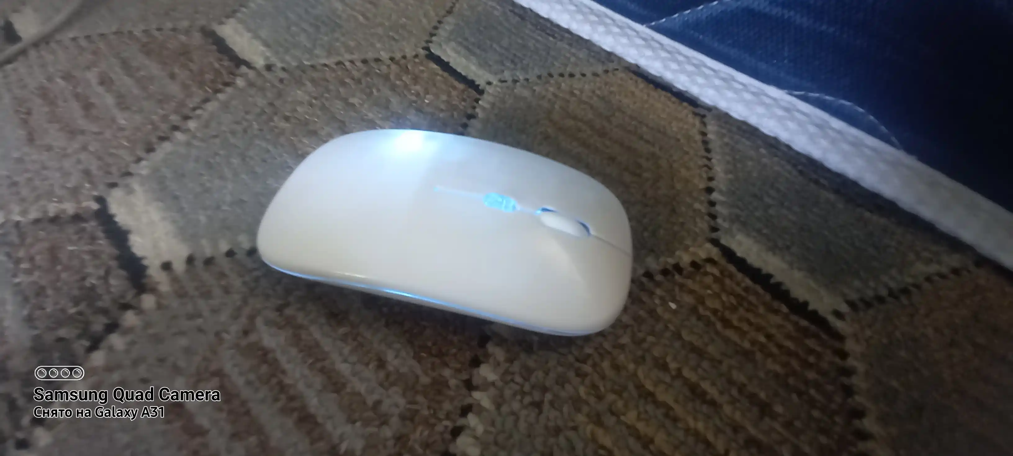 Imsiz sichqoncha Bluetooth +2.4G RGB jim ishlaydigan Type-C noutbuk kompyuter Mac uchun