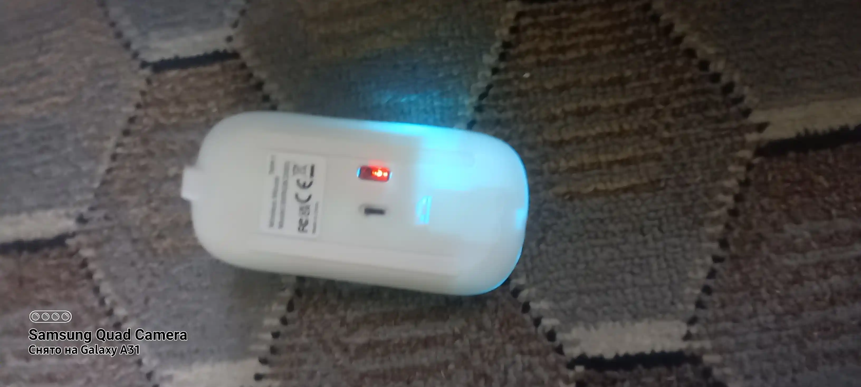 Imsiz sichqoncha Bluetooth +2.4G RGB jim ishlaydigan Type-C noutbuk kompyuter Mac uchun