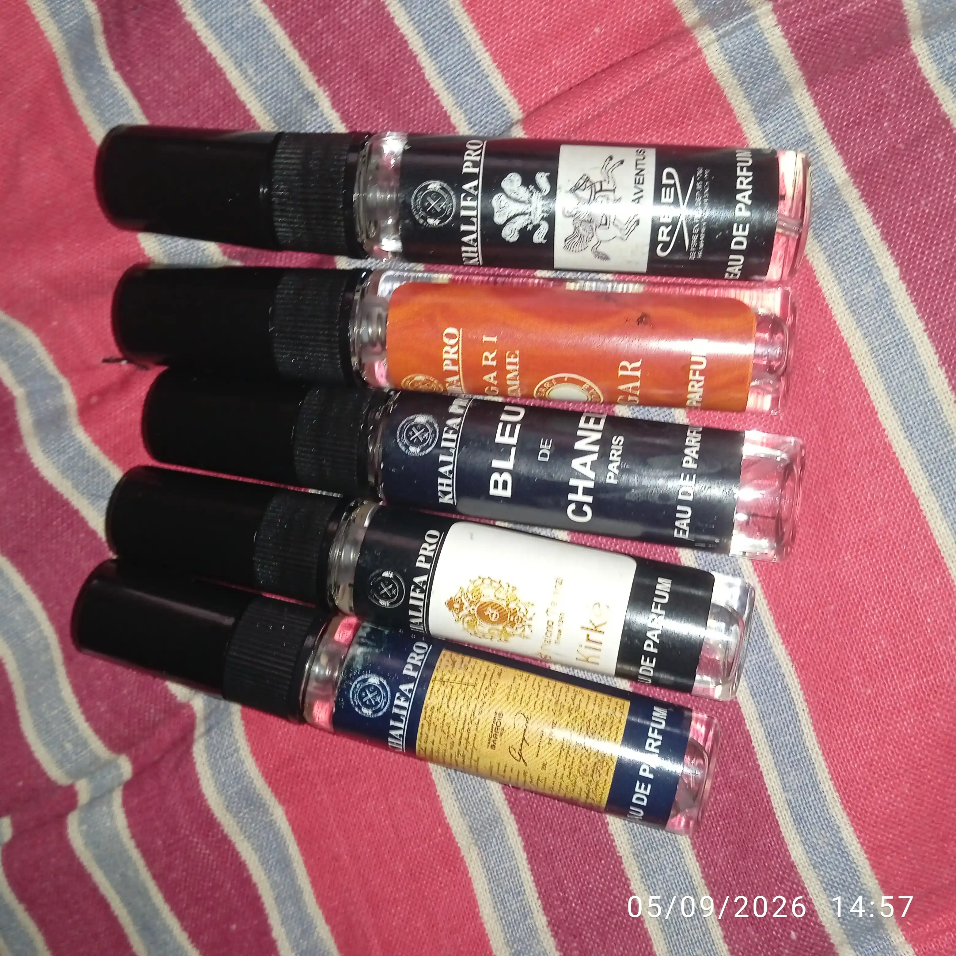 Erkaklar uchun atir to'plami, Tygar, Bleu De Chanel, Kirke, Creed Aventus, Ganymede, 5in1