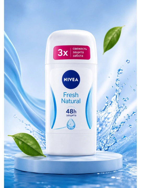 NIVEA WOMEN Fresh natural дезодорант-антиперспирант, защита 72 часа