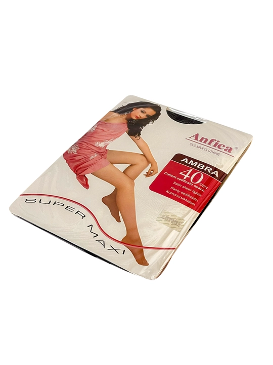 Женские капроновые колготки Anfica 40 DEN, классические, для полных женщин
