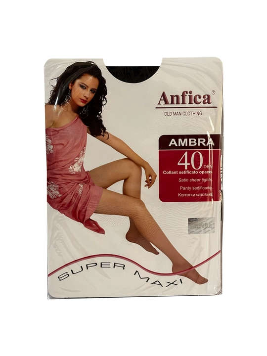Женские капроновые колготки Anfica 40 DEN, классические, для полных женщин