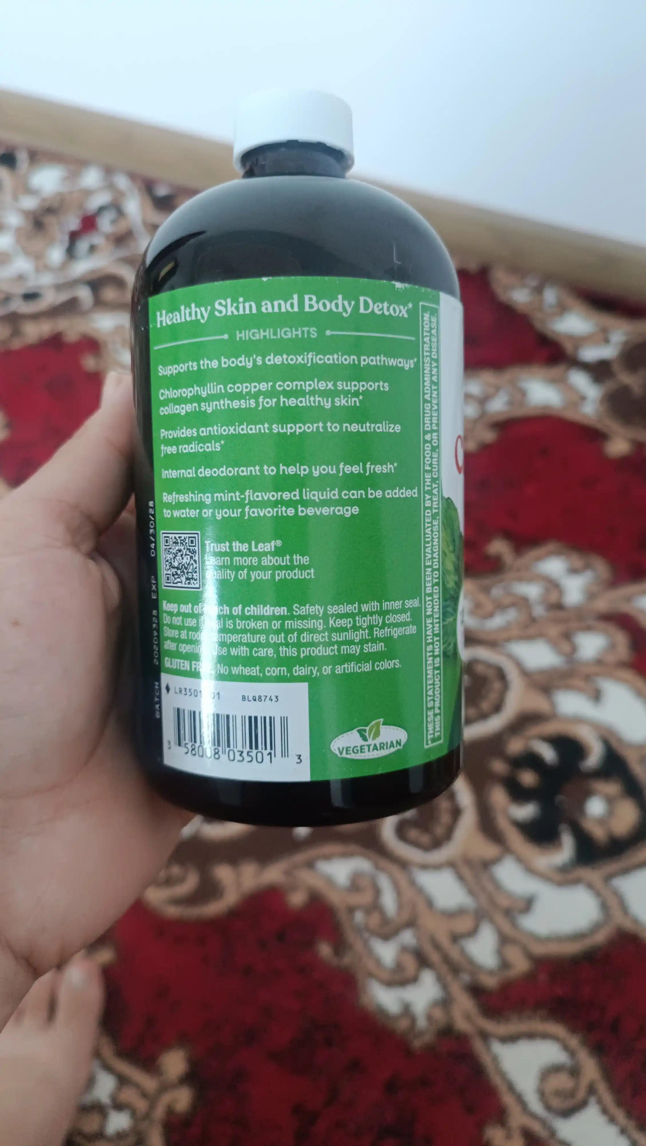 Nature’s Way, Chlorofresh® yalpiz ta’mli suyuq xlorofill, 480 ml