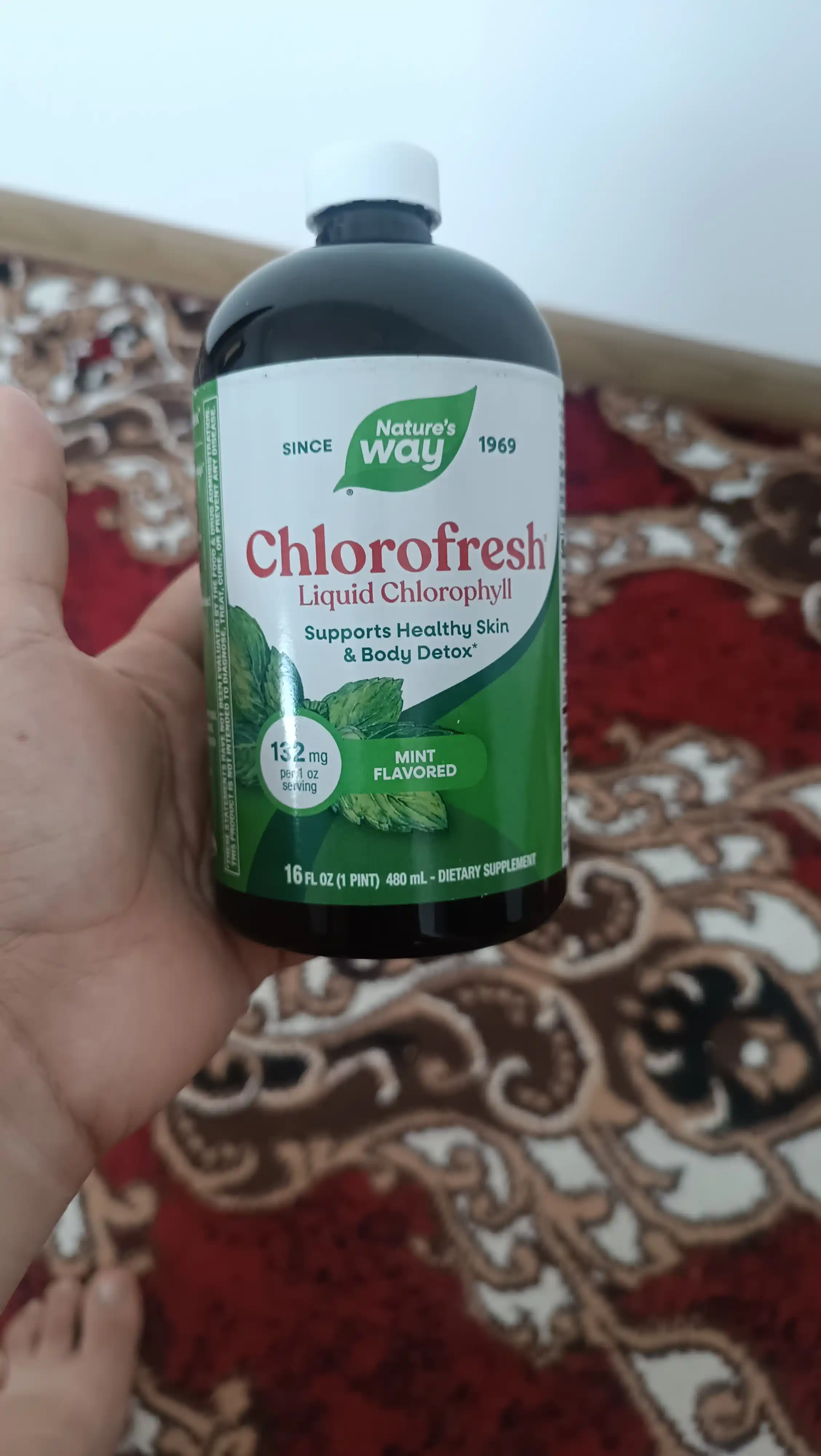 Nature’s Way, Chlorofresh® yalpiz ta’mli suyuq xlorofill, 480 ml