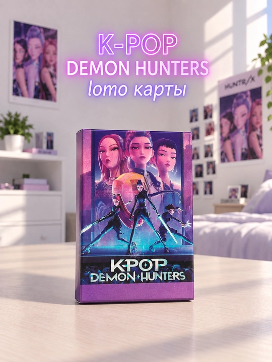 K-POP DEMON OVCHILARI loto kartalari, 55 dona, K-POP musiqasi ixlosmandlari uchun kolleksiya kartalari