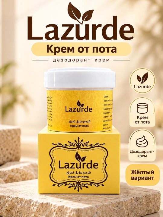 Крем-дезодорант Lazurde от пота, для мужчин и женщин, с разными ароматами, разные варианты - 