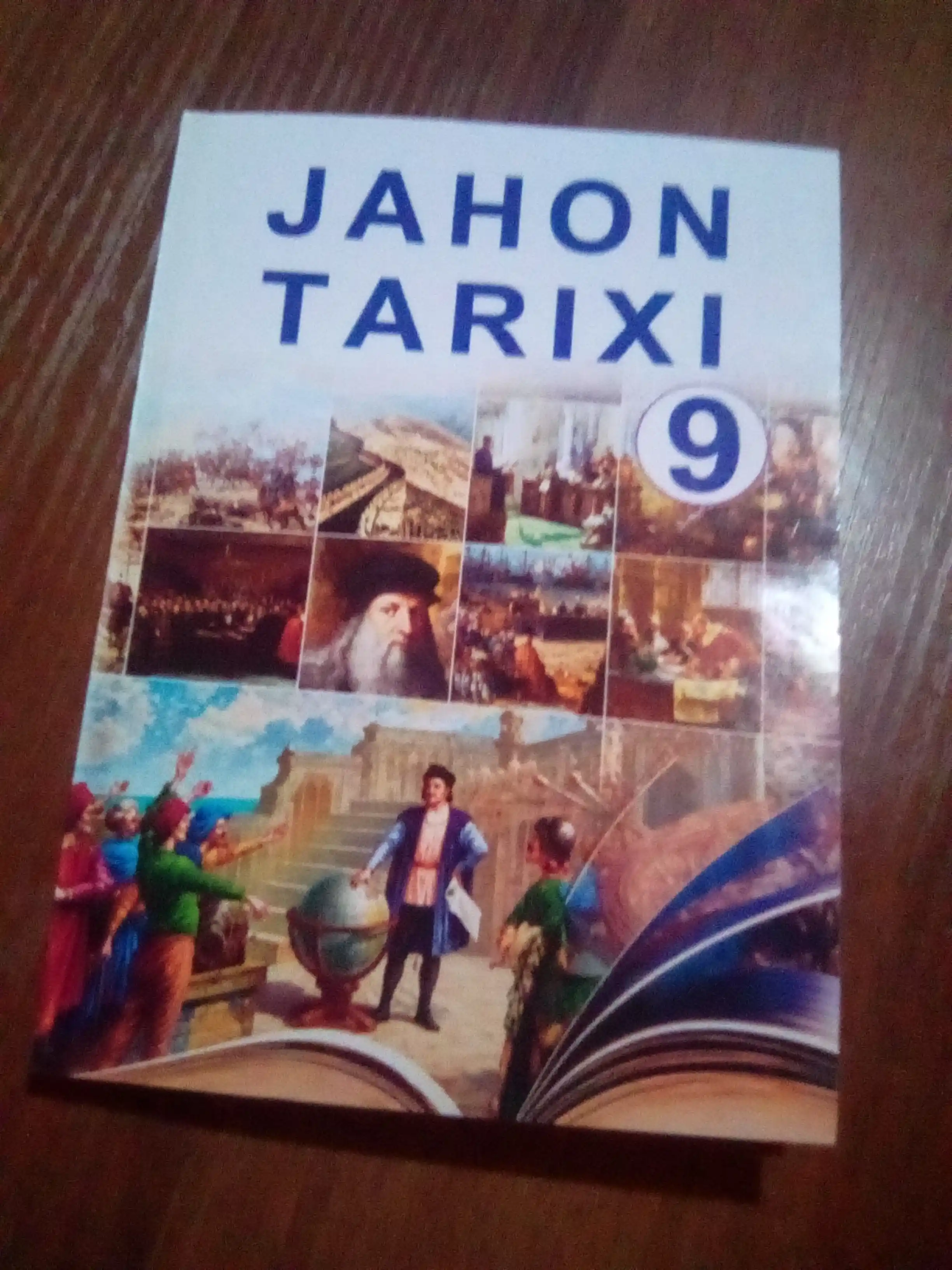 Jahon tarixi. 9-sinf, rangli A5 format o'zbek tilida