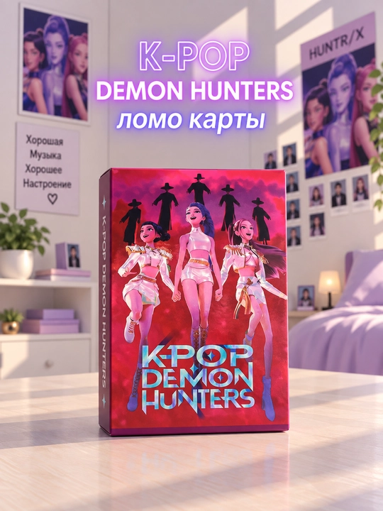 Lomo карты K-POP DEMON HUNTERS, 55 шт, коллекционные карточки для любителей К-POP музыки