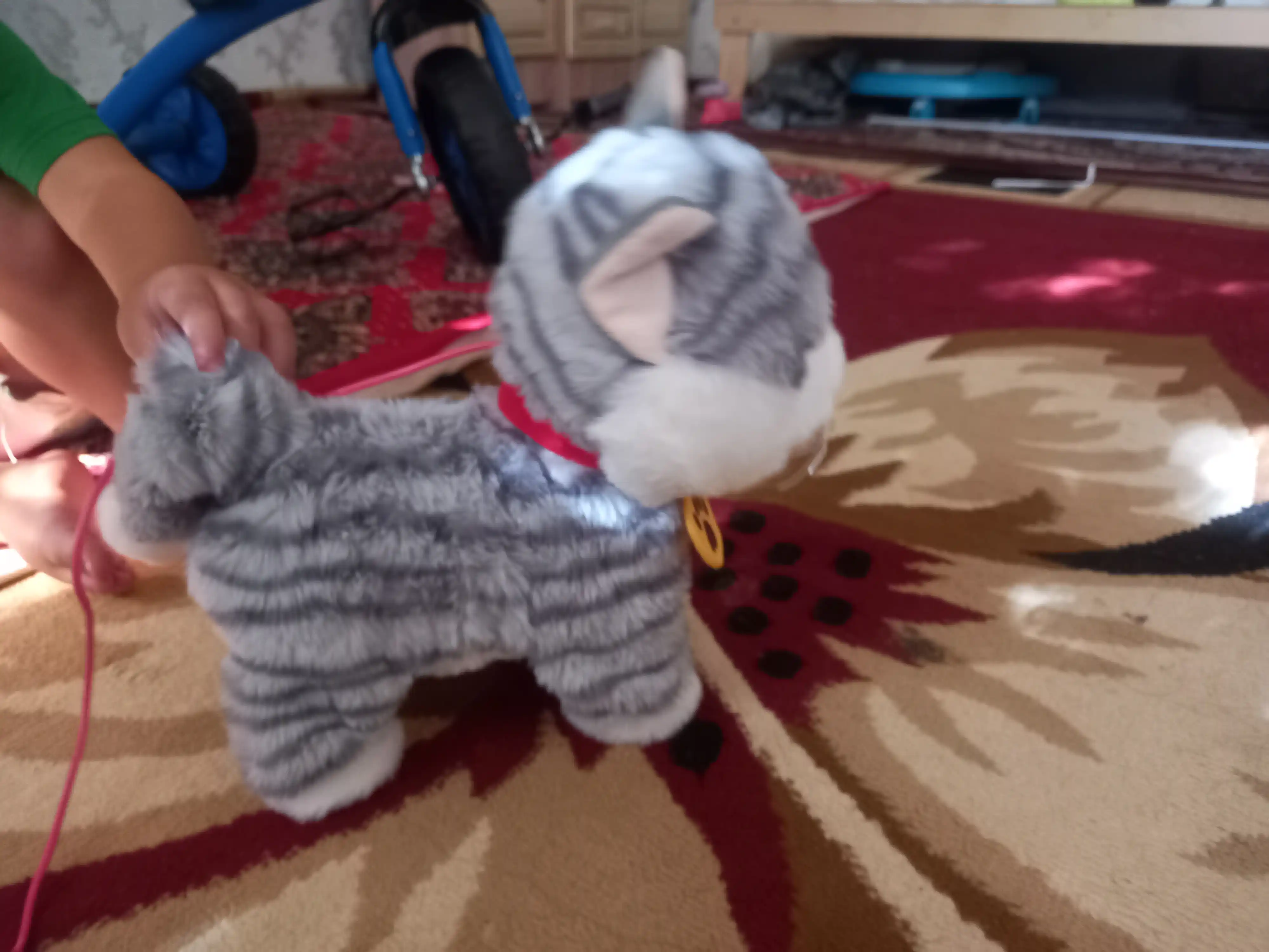 Котенок игрушка интерактивная, кошка робот, собачка робот, умный кот ходит, мяукает, лает 