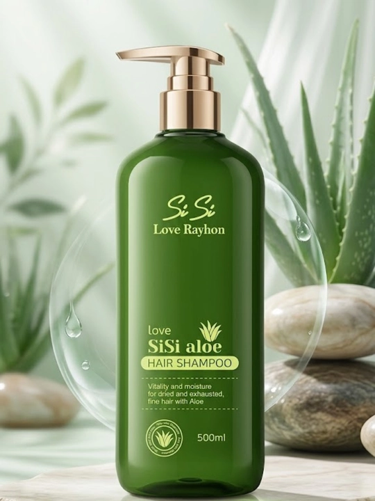 SiSi Love Rayhon Aloe Vera Hair Shampoo namlantiruvchi va tiklovchi soch shampuni, 500 ml - 