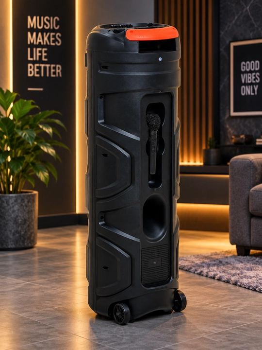 8301 Simsiz Bluetooth Kolonka, Karaoke, USB, TF, AUX, Rangli Yoritish