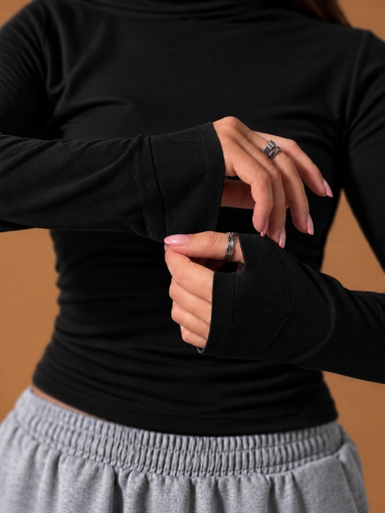 Лонгслив с перчатками, стандартный размер, цепочка в подарок, 40-50 размер, Китай