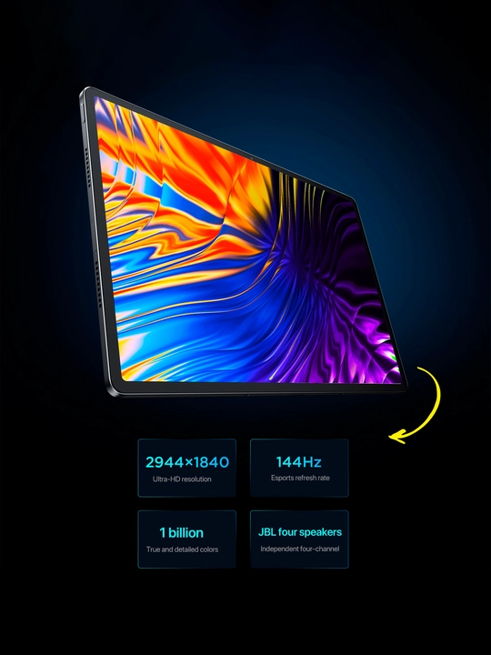 Планшет Lenovo Xiaoxin Pad Pro 12.7,процессор Dimensity 8300, экран 2.9K, 144 Гц, 8+128 ГБ