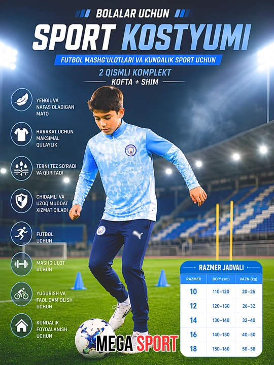 Bolalar va O'smirlar uchun sport kiyimlari Dri-Fit Academy - 