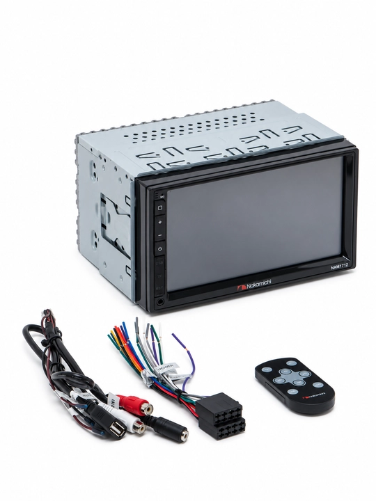 Nakamichi NAM1610 va NAM1712 avtomagnitola, 7 dyuymli ekran, Bluetooth, USB, FM/AM