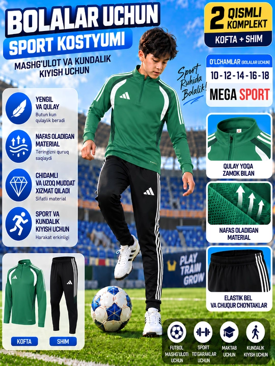 Bolalar va O'smirlar uchun sport kiyimlari Dri-Fit Academy - 