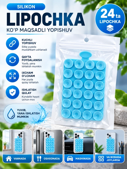 Lipper, telefon ushlagich, telefon uchun yopishqoq tasma, zapchast, lipuchka, lipper - 