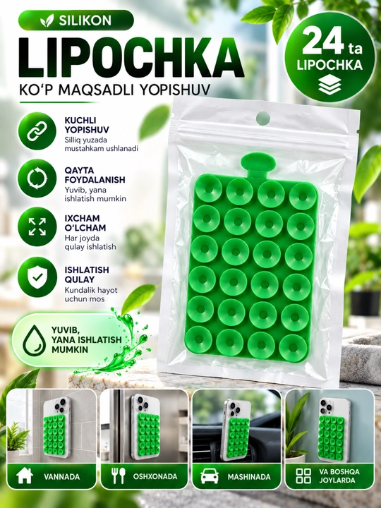 Lipper, telefon ushlagich, telefon uchun yopishqoq tasma, zapchast, lipuchka, lipper - 