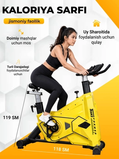 Велотренажер RUNEX DH-1 спортивный кардио тренажер для дома до 150 кг