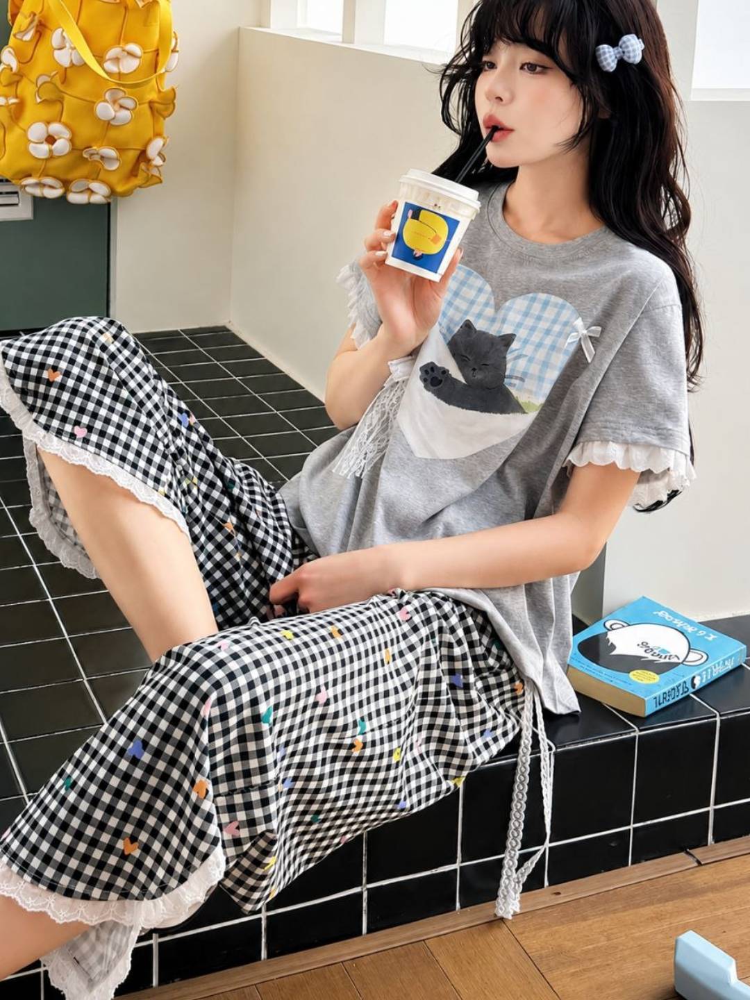 Женская пижама, домашняя одежда - 