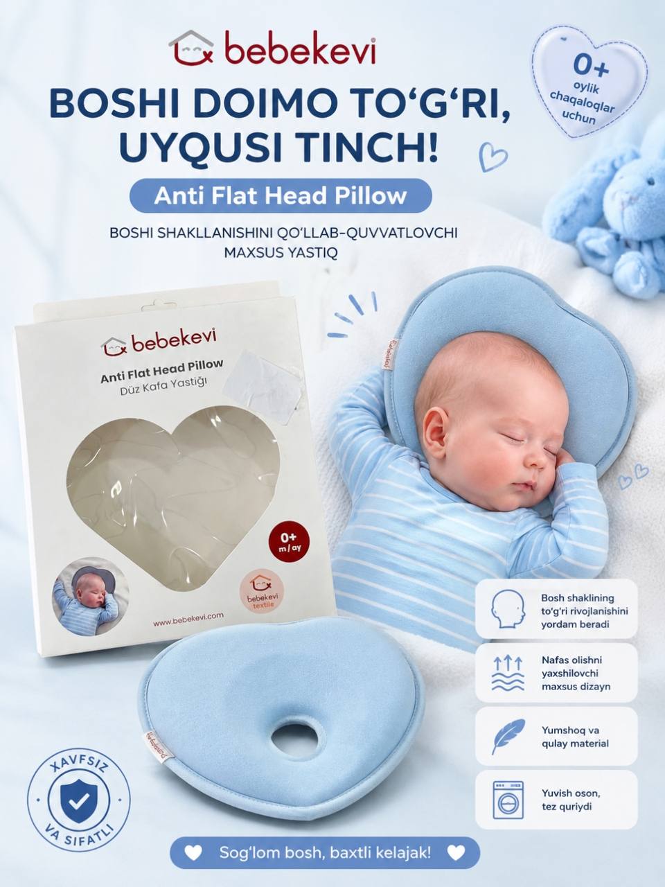 Ortopedik yostiq , bolalar uchun maxsus yostiq , yostiqcha - 
