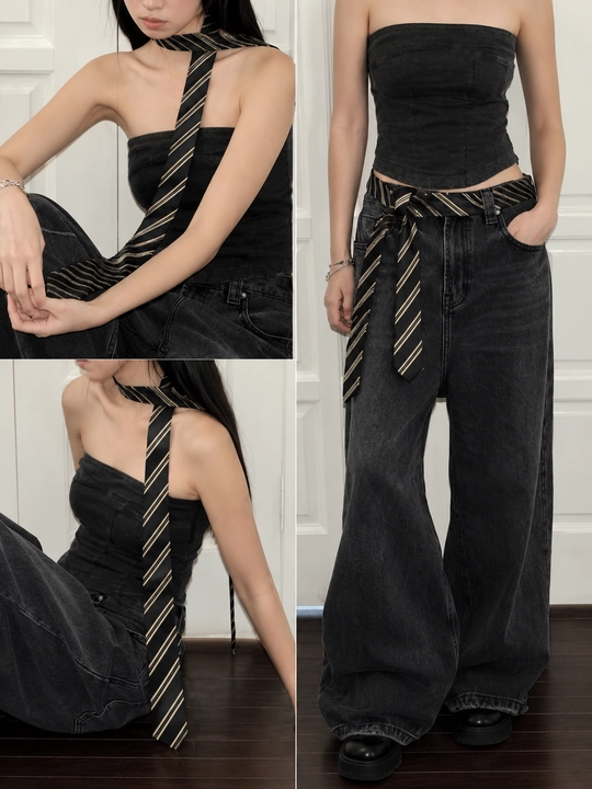 Erkaklar va ayollar uchun unisex klassik galstuk, 135 sm, maktab va ofis uchun