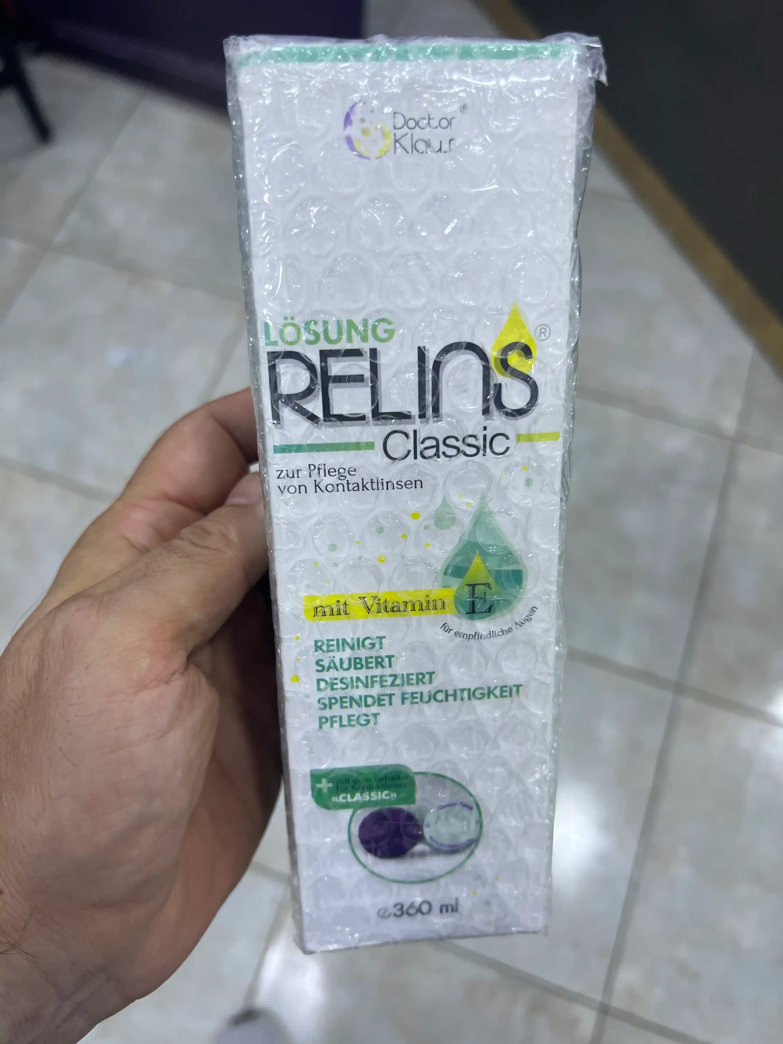 RELINS Classic 360 мл, многофункциональный раствор для контактных линз