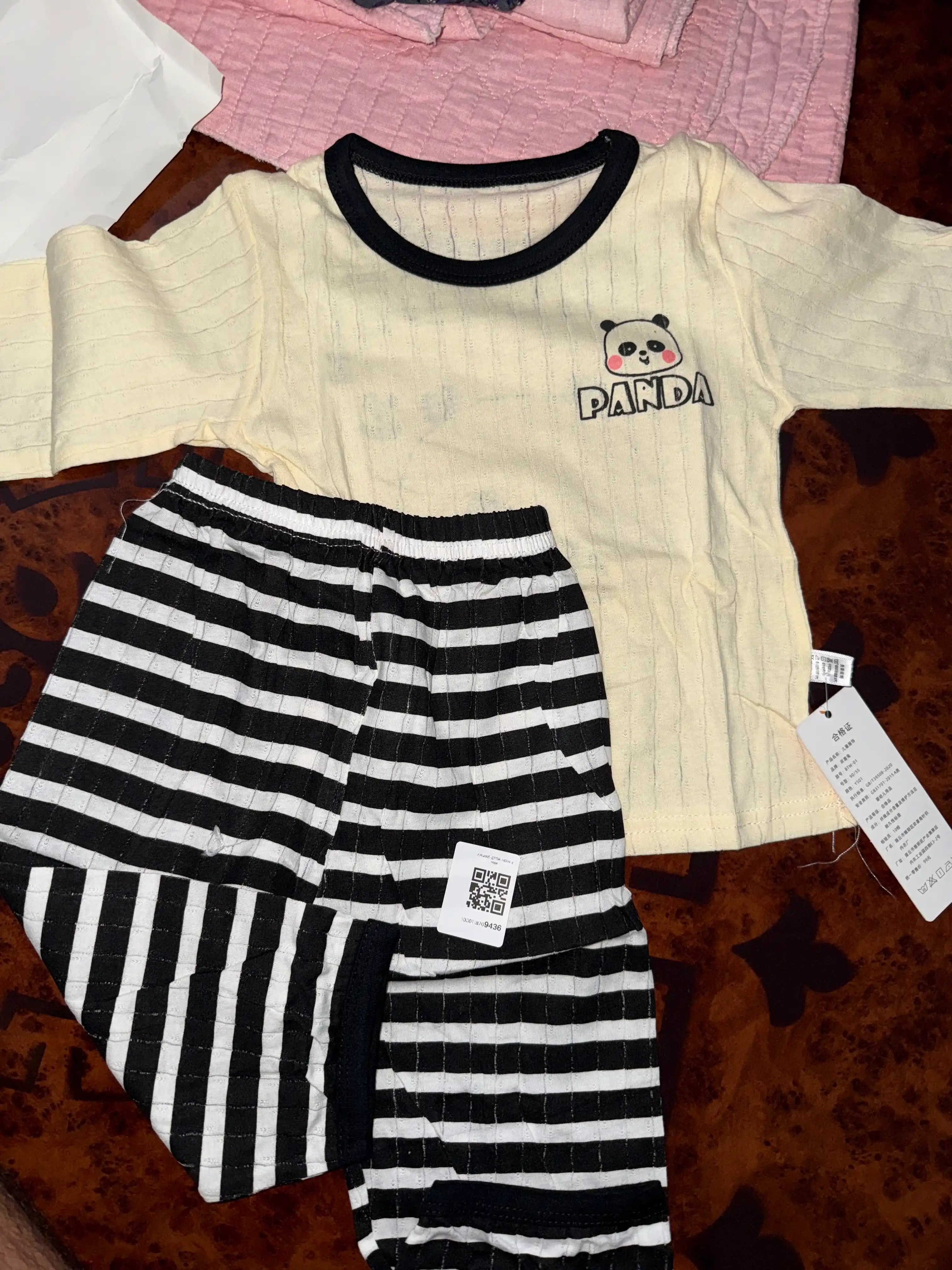 Комплект одежды, хлопок, домашняя одежда, 1-5 лет, пижамная детская одежда