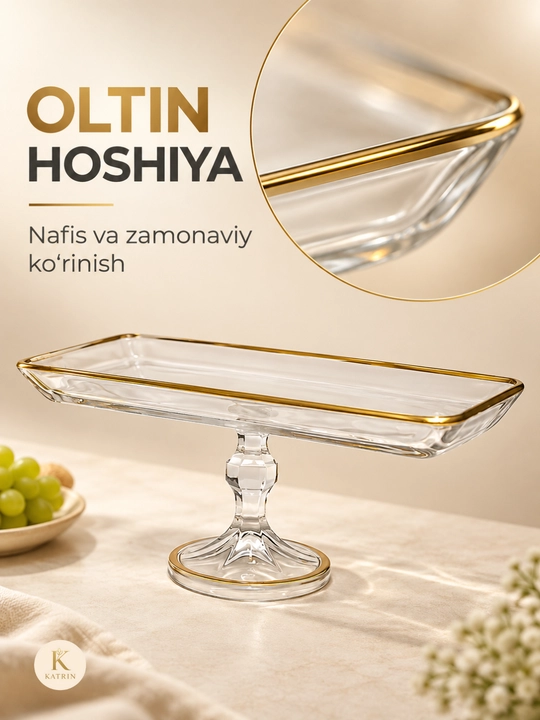 Bogema idish, sovg'a uchun, meva, shirinlik uchun, desert uchun