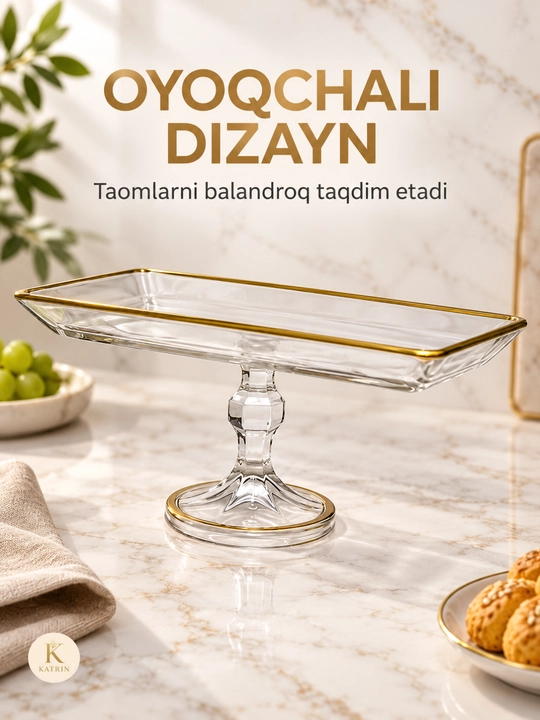 Bogema idish, sovg'a uchun, meva, shirinlik uchun, desert uchun