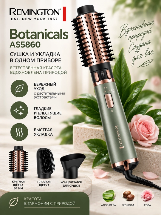 Воздушный стайлер Remington AS5860 E51 Botanicals Rotating Airstyler - 