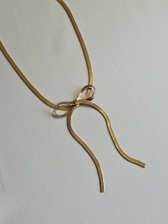 Ayollar uchun bantikli, “ilon” o‘rilishli zanjir, Stainless Steel, zanglamaydigan po‘lat - 